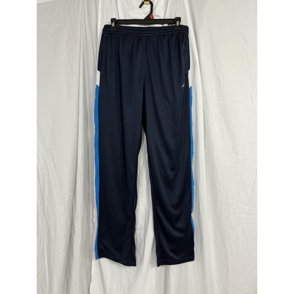 NWT Athletech Workout Pants Blue‎  Mesh Lining Medium Drawstring Pockets Zipper